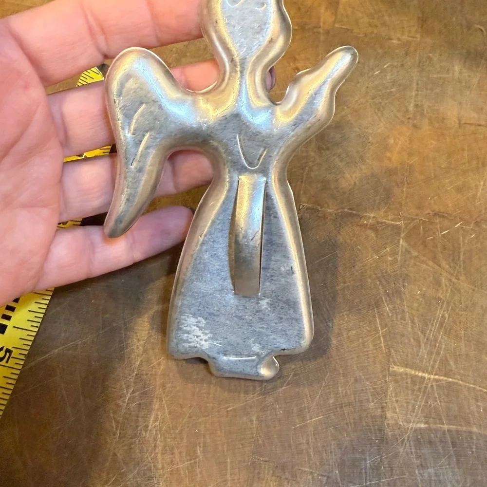 Vintage Silver Angel Cookie Cutter